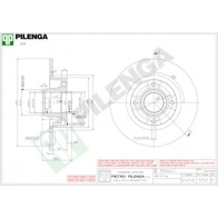 Тормозной диск PILENGA 2363598 BN L8CI8 5752