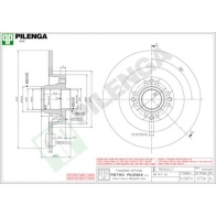 Тормозной диск PILENGA 5756 Y H24Z7Q 2363602