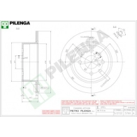 Тормозной диск PILENGA 2363606 FVSYK JR 5760