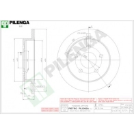 Тормозной диск PILENGA YC TG5 2363617 5771