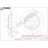 Тормозной диск PILENGA 2363626 5780 FK BMUI3