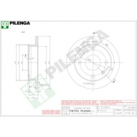 Тормозной диск PILENGA 2363630 5790 P 6BM2