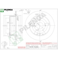 Тормозной диск PILENGA 5797 BI NUF 2363637