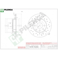 Тормозной диск PILENGA 5812 LV4 AXS 2363641