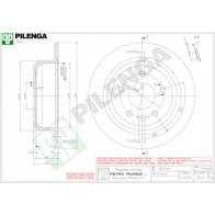 Тормозной диск PILENGA 2363648 FG 9MJT 5824