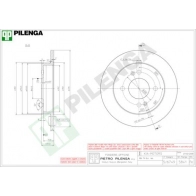 Тормозной диск PILENGA WGB XCG 2363659 5841