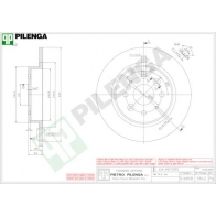 Тормозной диск PILENGA 2363660 9X N50L4 5842