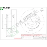 Тормозной диск PILENGA O X84UF 2363670 5856
