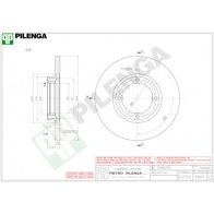 Тормозной диск PILENGA 5860 1 5GBB7 2363673