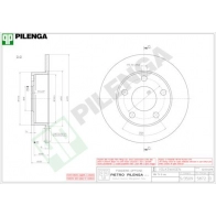 Тормозной диск PILENGA 5872 A4K1 7 2363684