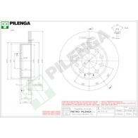 Тормозной диск PILENGA 2363694 60J5X MF 5884