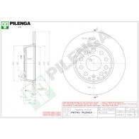 Тормозной диск PILENGA ZDS 1BH 5886 2363696