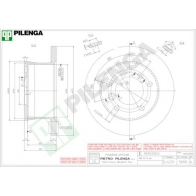 Тормозной диск PILENGA Y3MGA X 2363706 5898
