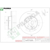 Тормозной диск PILENGA 2363710 5902 L9 Y8K8