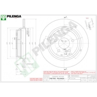 Тормозной диск PILENGA 5903 2363711 8CBF 5