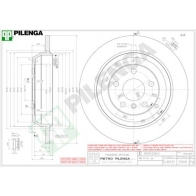 Тормозной диск PILENGA X04 Q0J 2363716 5908