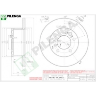 Тормозной диск PILENGA 54Z RWR 2363717 5909