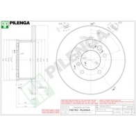Тормозной диск PILENGA 54Z RWR Mercedes G-Class (W463) 2 Внедорожник 2д 4.0 G 400 CDI (4609) 250 л.с. 2000 – 2025 5909