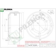 Тормозной барабан PILENGA 2363748 6050 9OO WQMW