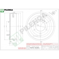 Тормозной барабан PILENGA 6800 PD5E 7A 2363764