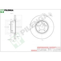 Тормозной диск PILENGA 2363767 O8DW 90L V007