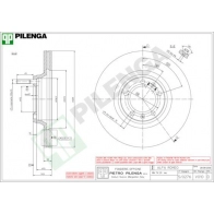 Тормозной диск PILENGA 2363768 V010 E NYWPH