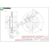 Тормозной диск PILENGA 2363772 V014 N EEKGA