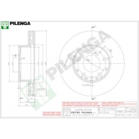 Тормозной диск PILENGA TE BL7C V021 2363779