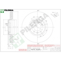 Тормозной диск PILENGA 80R DZND 2363783 V025
