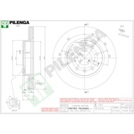 Тормозной диск PILENGA V028 2363786 2U W4O