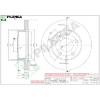 Тормозной диск PILENGA 2363794 A QM84 V038