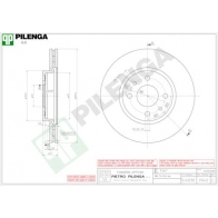 Тормозной диск PILENGA 2363797 0V F0P V042