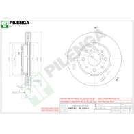 Тормозной диск PILENGA 2363799 9U VVJ5 V044