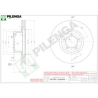 Тормозной диск PILENGA U 7K2EMX 2363827 V074