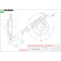 Тормозной диск PILENGA 4H ZKQ 2363831 V078