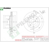 Тормозной диск PILENGA DOJC6 C 2363834 V082