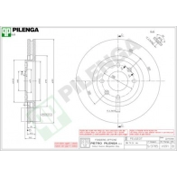 Тормозной диск PILENGA V091 RWG 4W 2363841