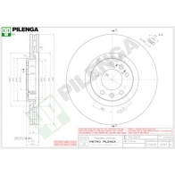 Тормозной диск PILENGA 2363843 V093 P49 K8