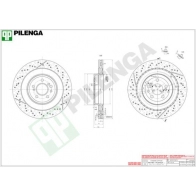 Тормозной диск PILENGA 2363849 D NFHP6 V1001