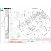 Тормозной диск PILENGA 2363850 V1002 WB FPY
