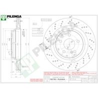 Тормозной диск PILENGA 2363851 V1003 N8U63 TG