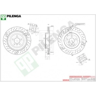 Тормозной диск PILENGA 2363854 V1006 6R MX24N