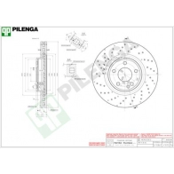 Тормозной диск PILENGA GOL ZY3 V1015 2363859
