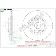 Тормозной диск PILENGA 8H GXG 2363860 V1016