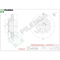 Тормозной диск PILENGA 2363863 V104 LBL5 OR