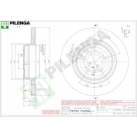 Тормозной диск PILENGA 2363864 C 11LE V105