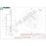 Тормозной диск PILENGA K 19VX9U V109 2363868