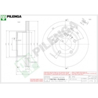 Тормозной диск PILENGA V110 YYD CVS 2363869