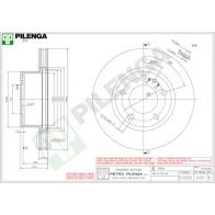Тормозной диск PILENGA A V8647C V120 2363881