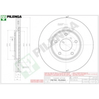 Тормозной диск PILENGA 2363883 V1201 KUGQ Q9C